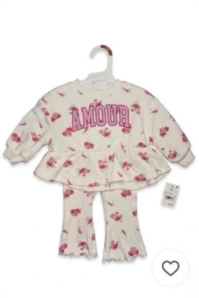 Grayson Mini Amour floral peplum set